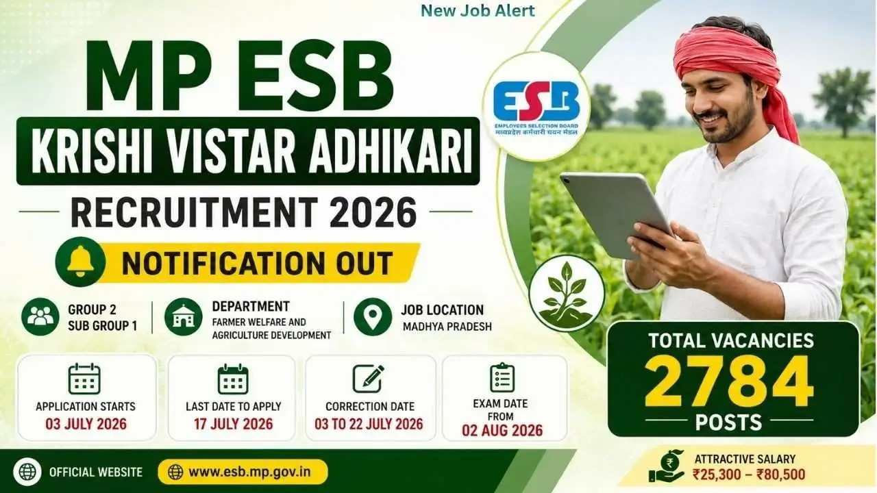 MPESB Krishi Vistar Adhikari Recruitment 2026