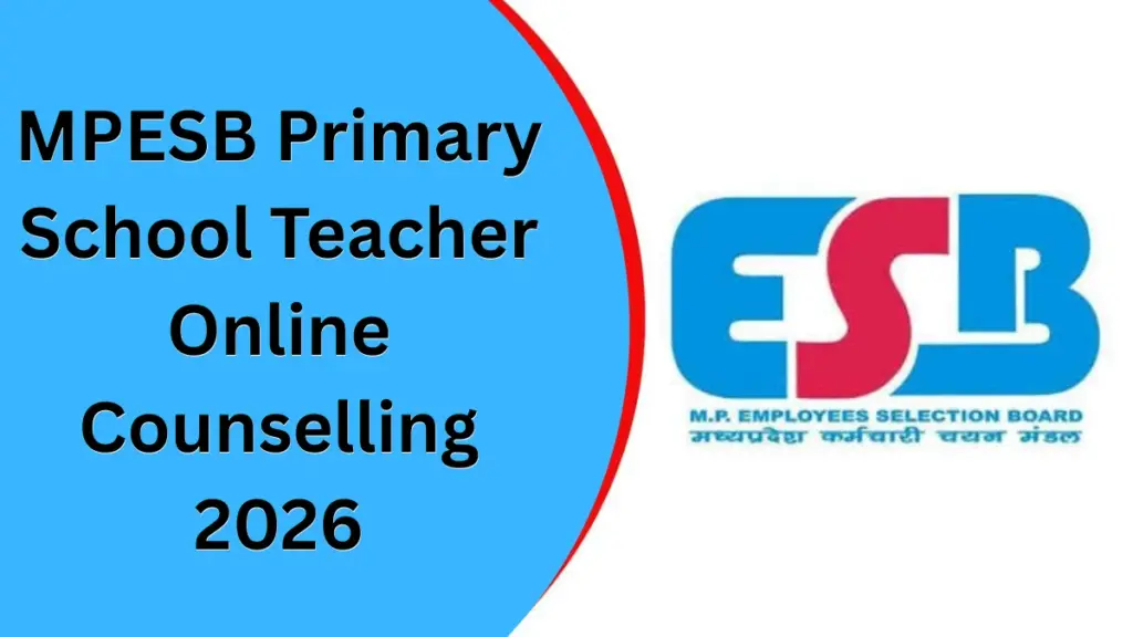 MPESB Primary School Teacher Online Counselling 2026