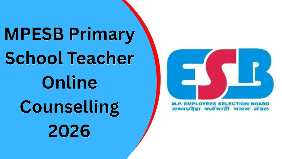 MPESB Primary School Teacher Online Counselling 2026