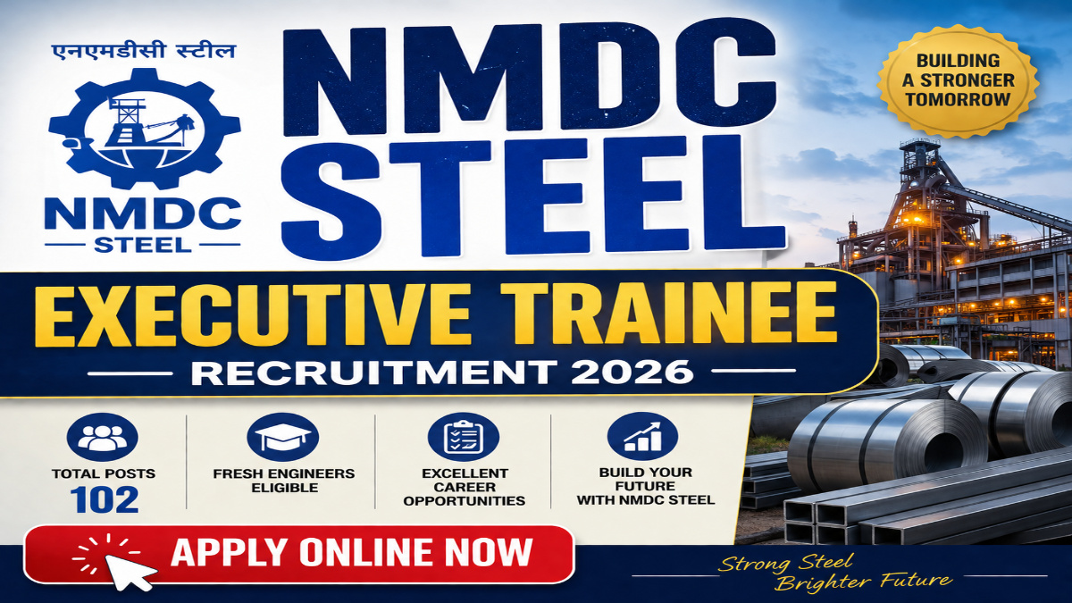 NMDC Executive Trainee Online Form 2026