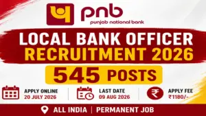 Punjab National Bank LBO Online Form 2026
