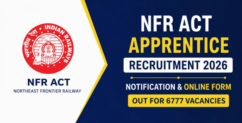 Railway NFR Apprentice Online Form 2026