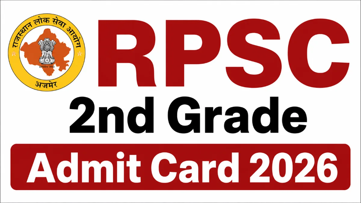 Rajasthan RPSC Senior Teacher II TGT Admit Card 2026