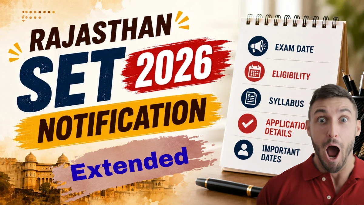 Rajasthan SET 2026 Extended
