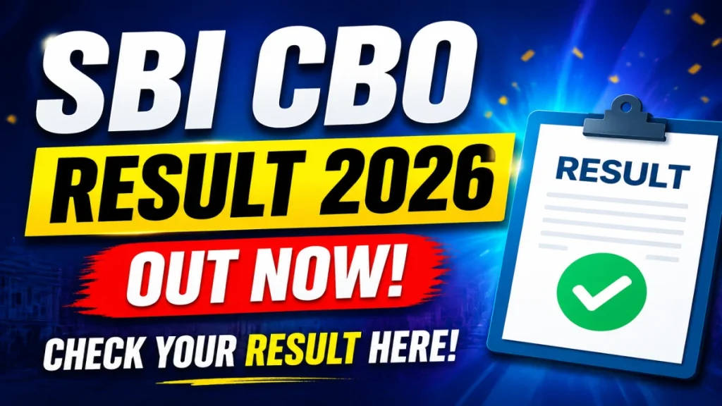 SBI CBO Result 2026