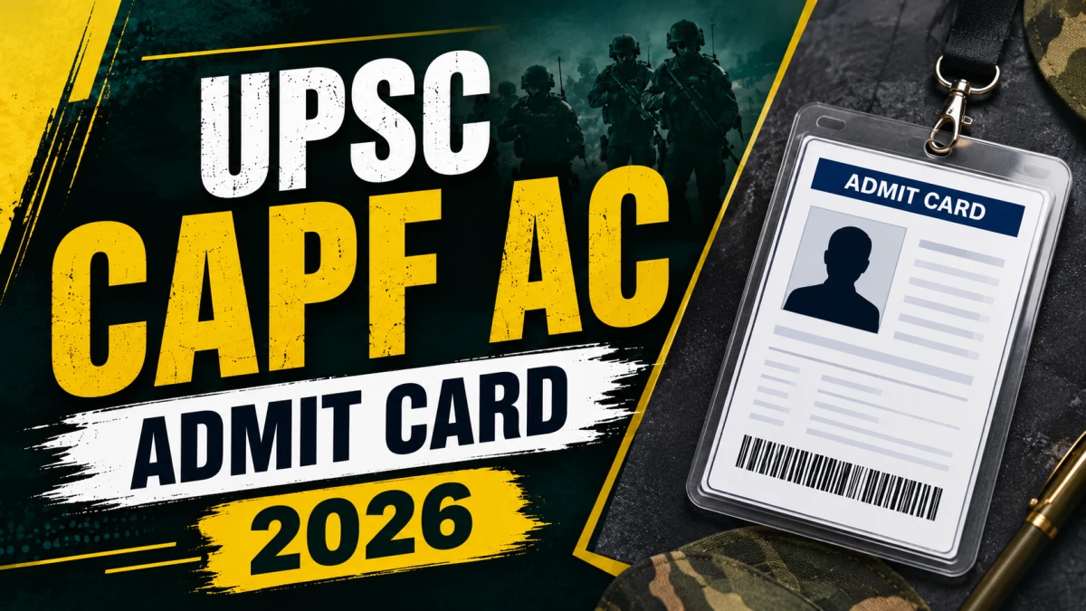 UPSC CPF AC 2026 Admit Card