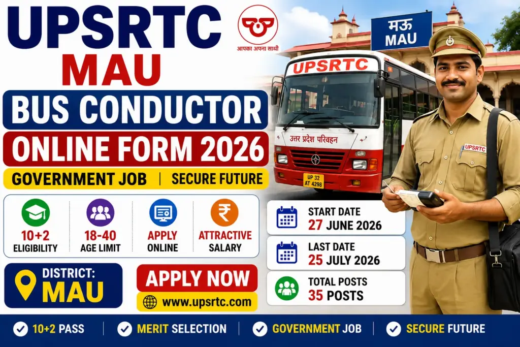 UPSRTC Mau Bus Conductor Online Form 2026