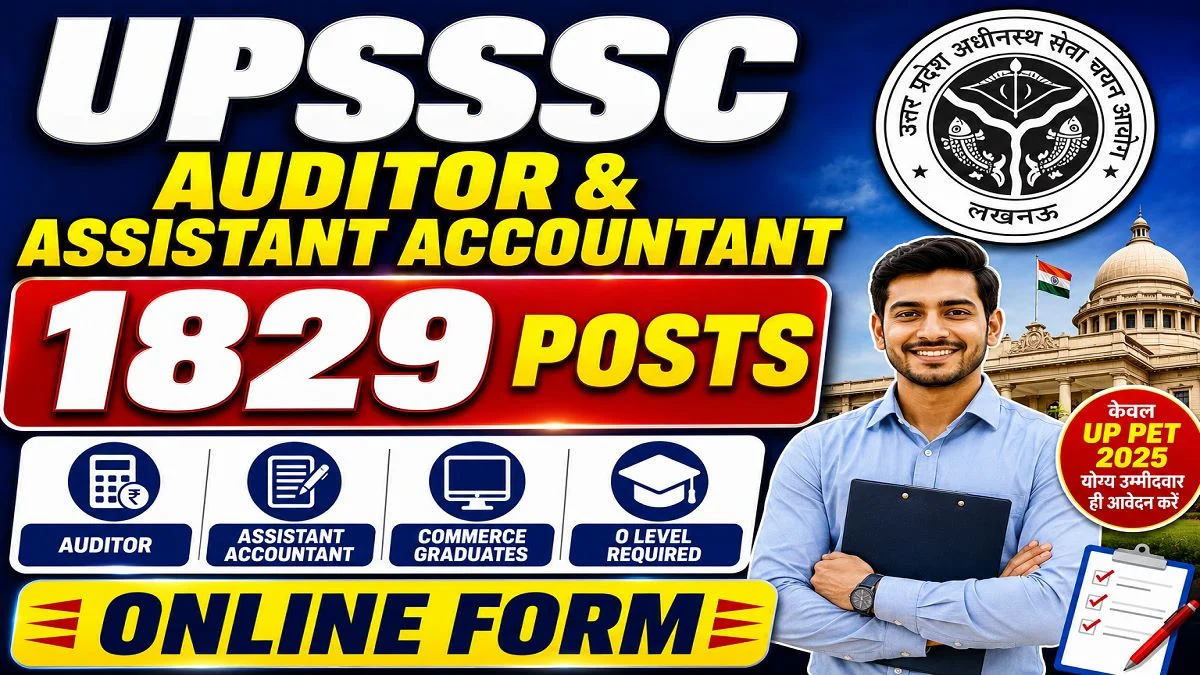 UPSSSC Auditor and Assistant Accountant Online Form 2026
