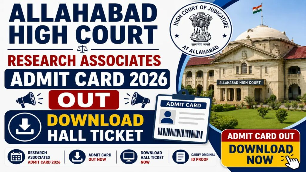 Allahabad High Court Research Associate Admit Card 2026