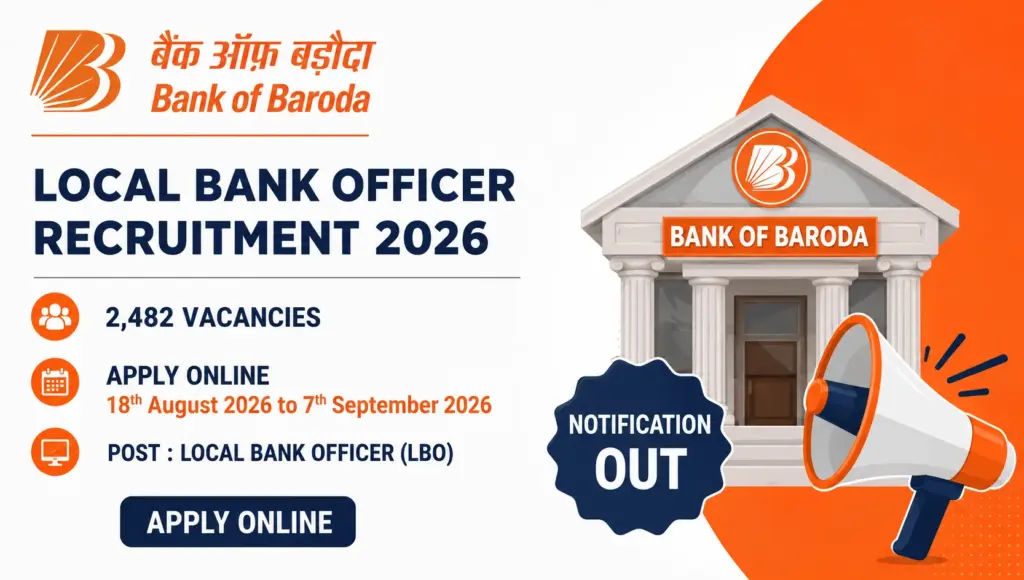 Bank of Baroda LBO Online Form 2026