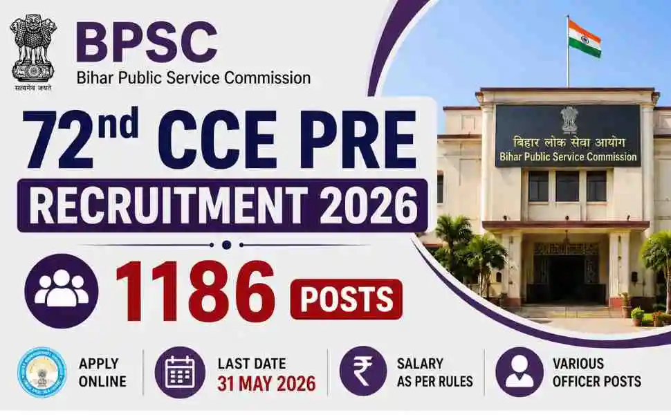 Bihar BPSC 72 Pre New Exam Date 2026
