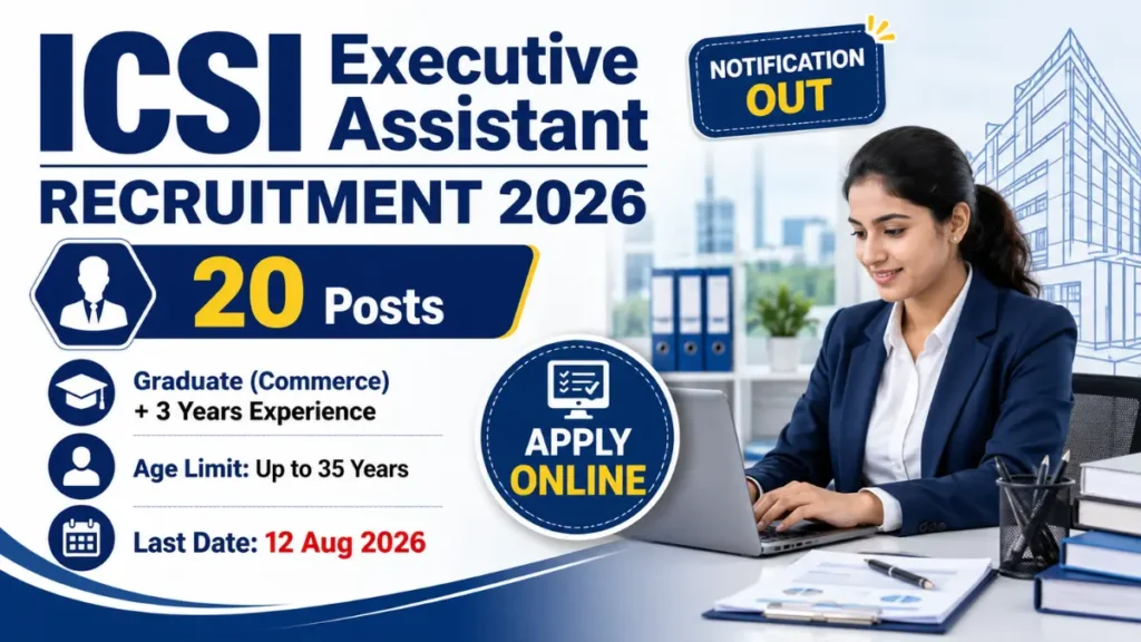 ICSI Executive Assistant Online Form 2026