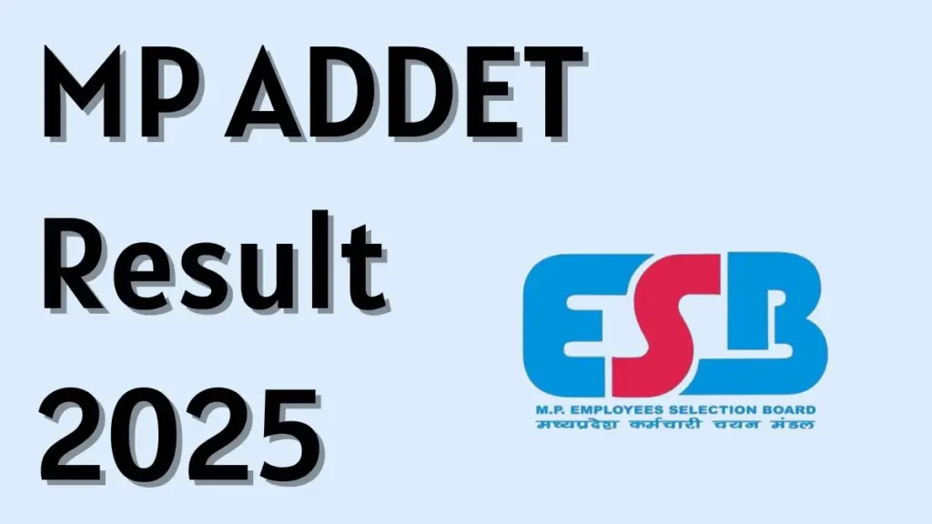 MPESB ADDET 2026 Result 