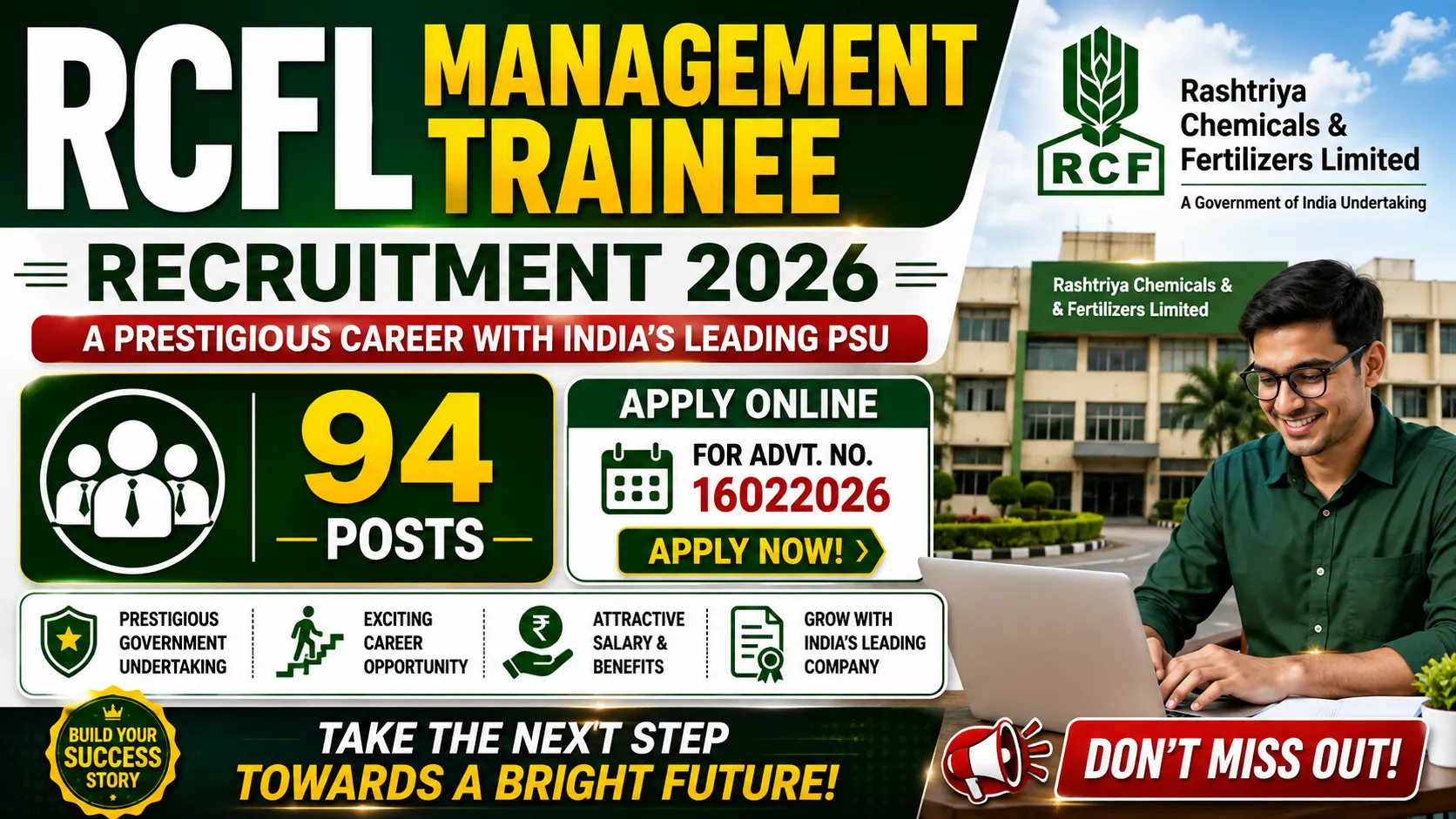 RCFL Management Trainee Online Form 2026