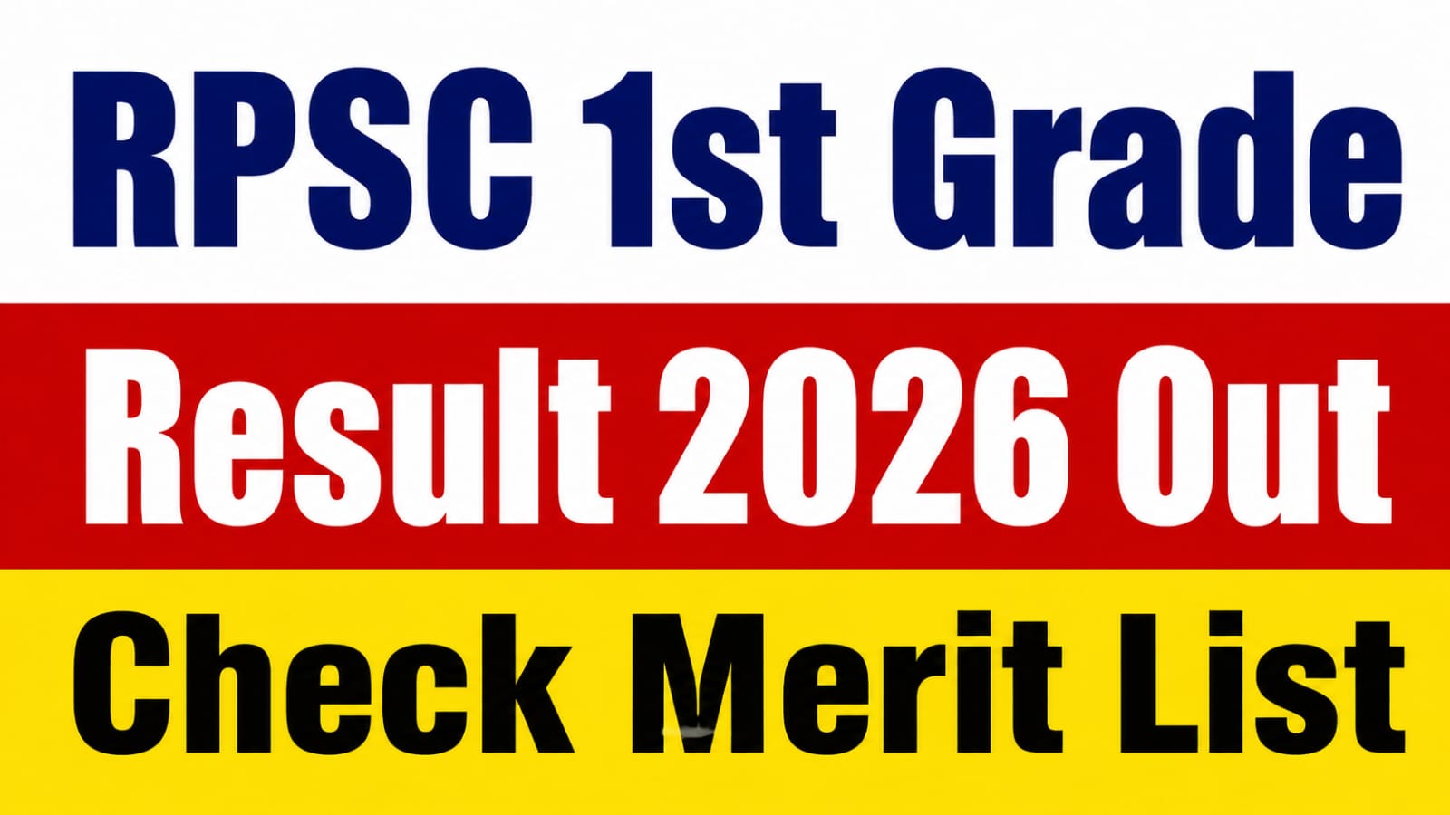 RPSC School Lecturer PGT Teacher Result 2026