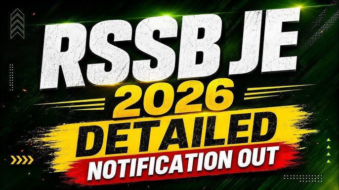 RSSB JE Online Form 2026
