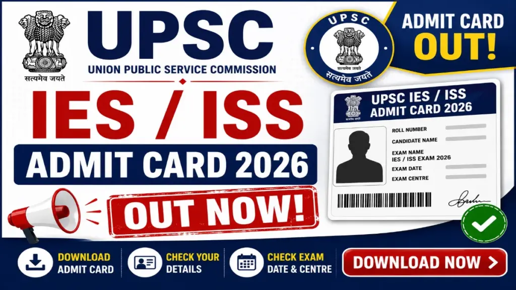 UPSC IES ISS Result 2026 Out