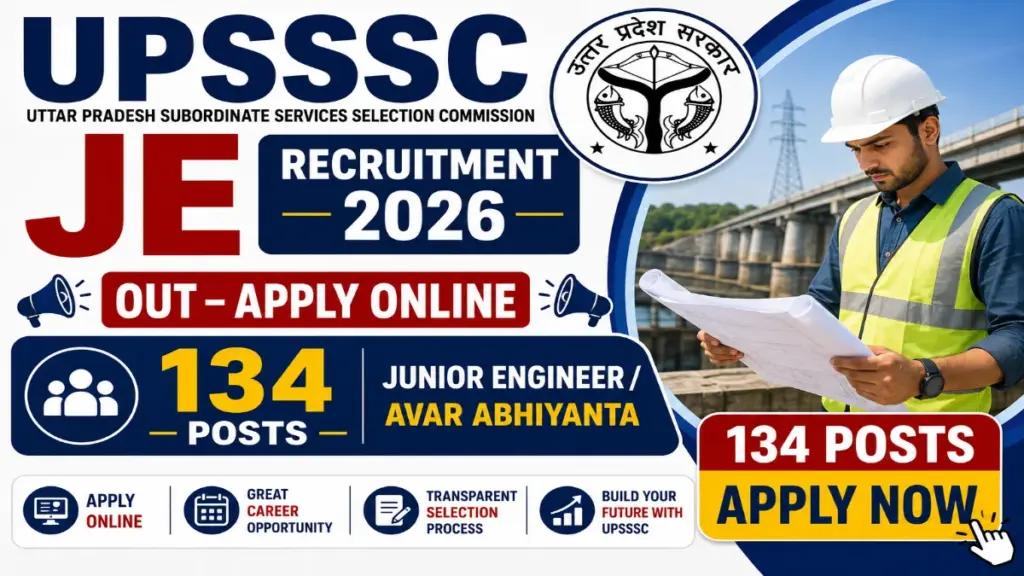 UPSSSC JE Agriculture Apply Online 2026