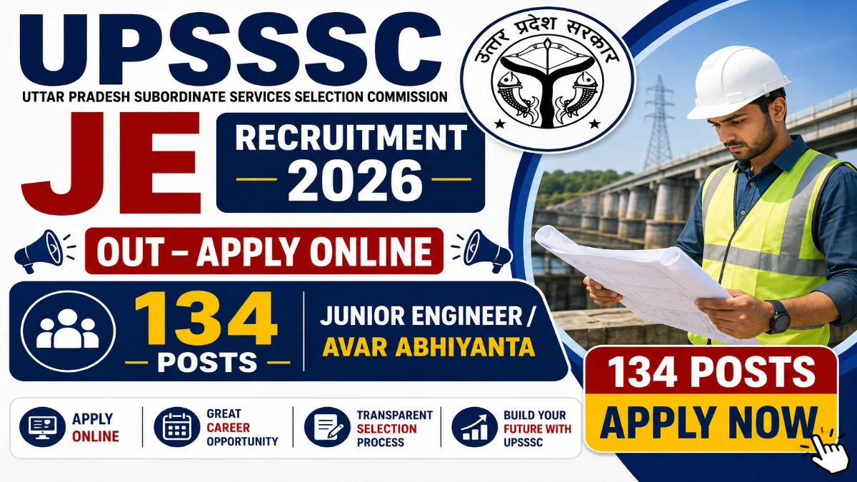 UPSSSC JE Agriculture Apply Online 2026