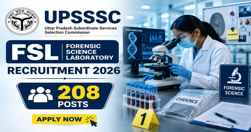 UPSSSC Scientific Lab Assistant Online Form 2026