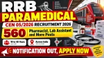 Railway RRB Paramedical Online Form 2026