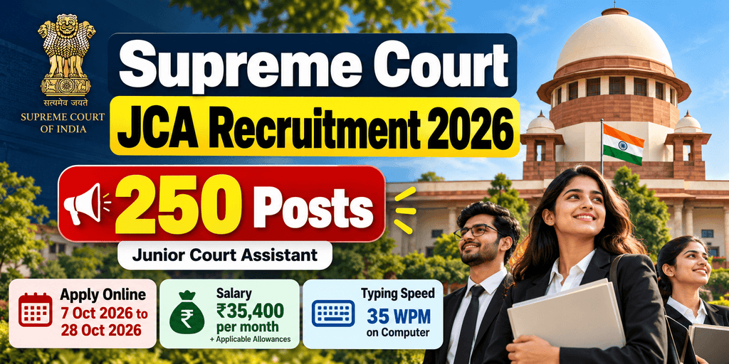 Supreme Court JCA Apply Online 2026
