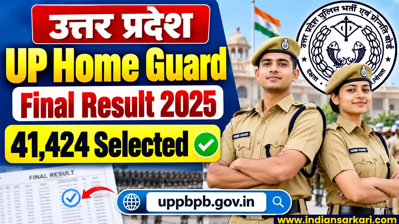 UP Police Home Guard Final Result 2026